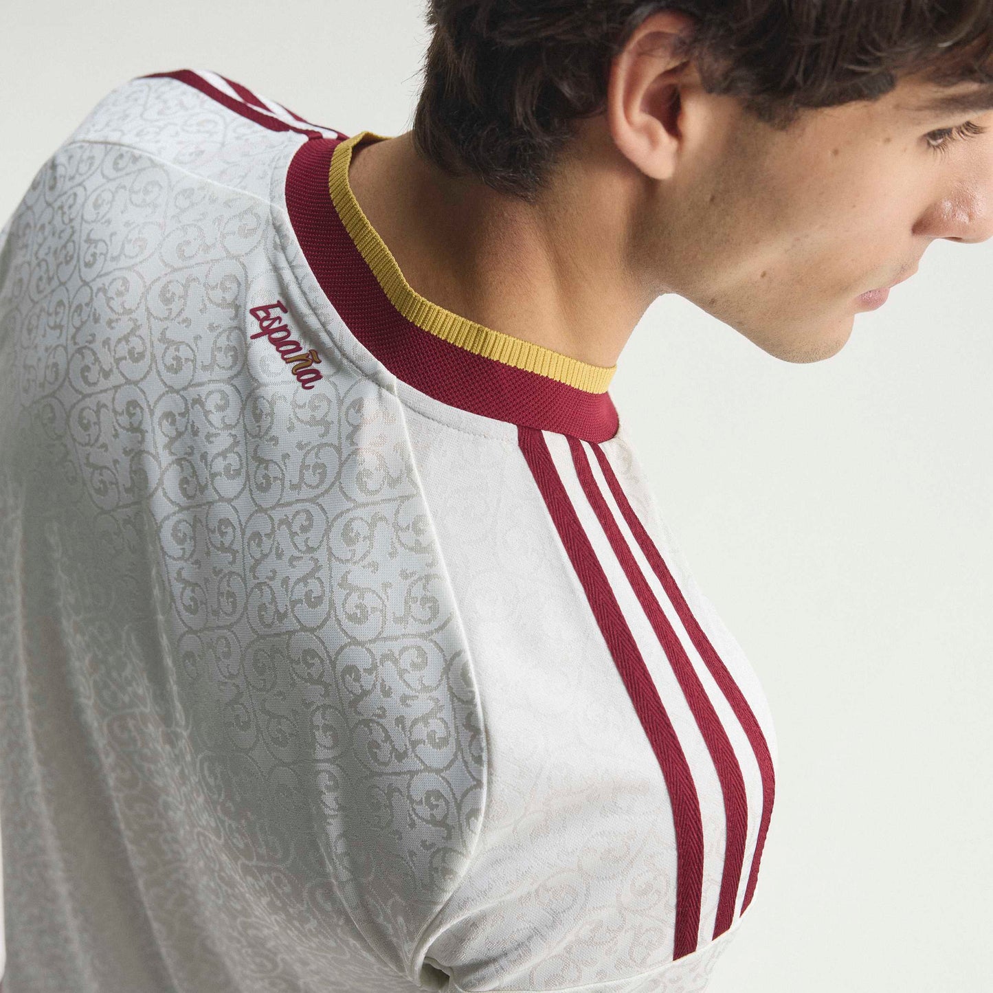 adidas Spain Away Authentic Mens Soccer Jersey 2026 White