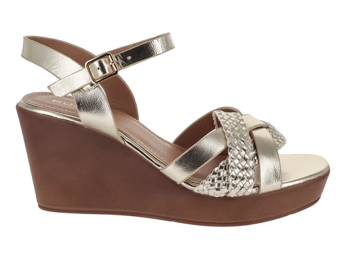 Sandalias ROZE de Plataforma Color Dorado para Mujer