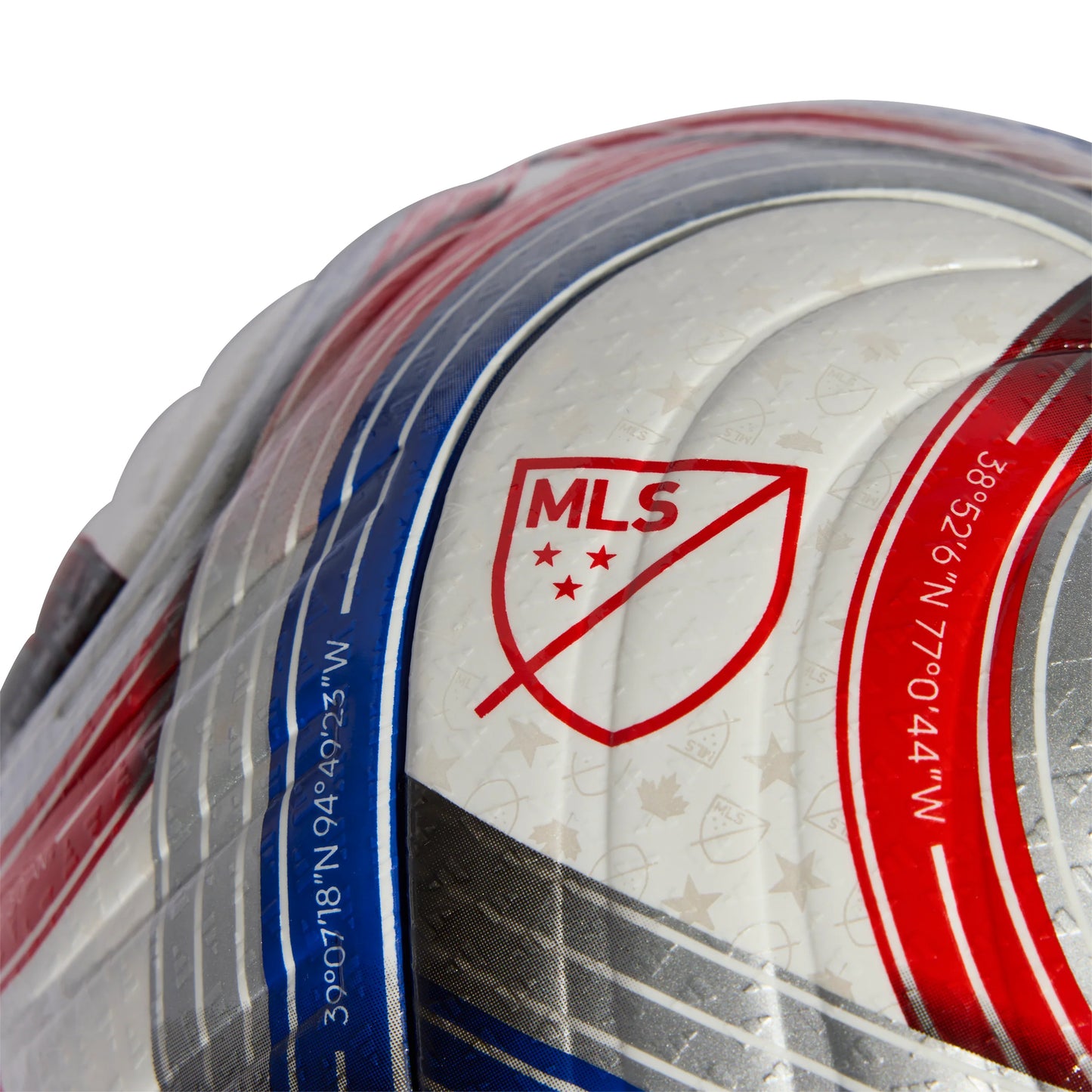 adidas 2026 Major League Soccer Pro Ball White Royal Blue Red Silver