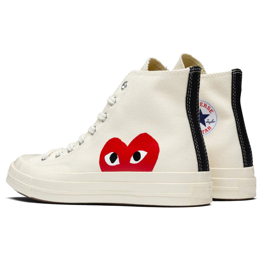 Converse x Comme Des Garcons PLAY All Star Chuck 70 Hi White