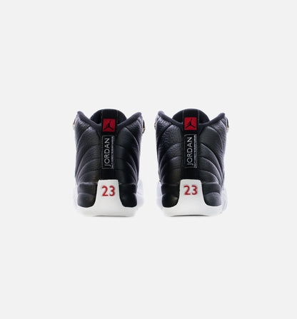 Air Jordan 12 Playoffs Grade School Lifestyle Shoe Black White