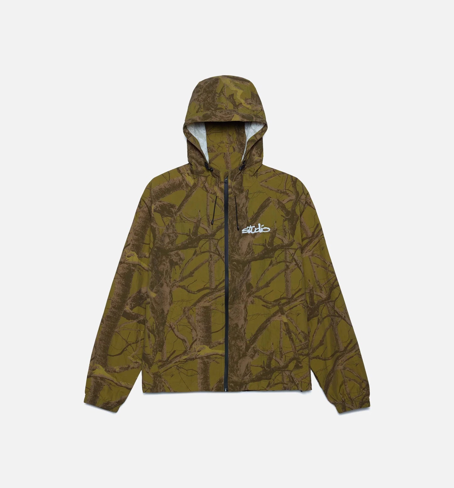 Studio Camo Windbreaker Mens Jacket Tree Camo Gold