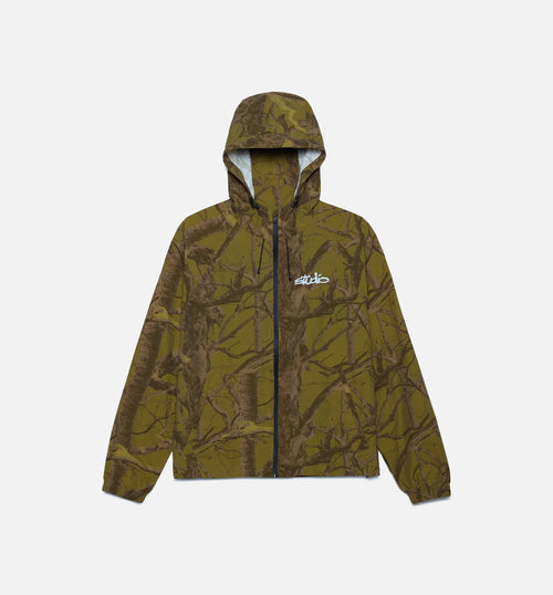 Studio Camo Windbreaker Mens Jacket Tree Camo Gold
