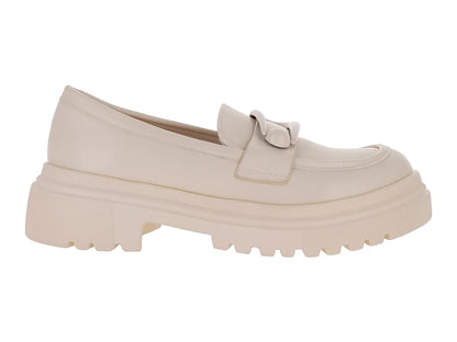 Zapatos Mocasines Roze Blancos para Mujer