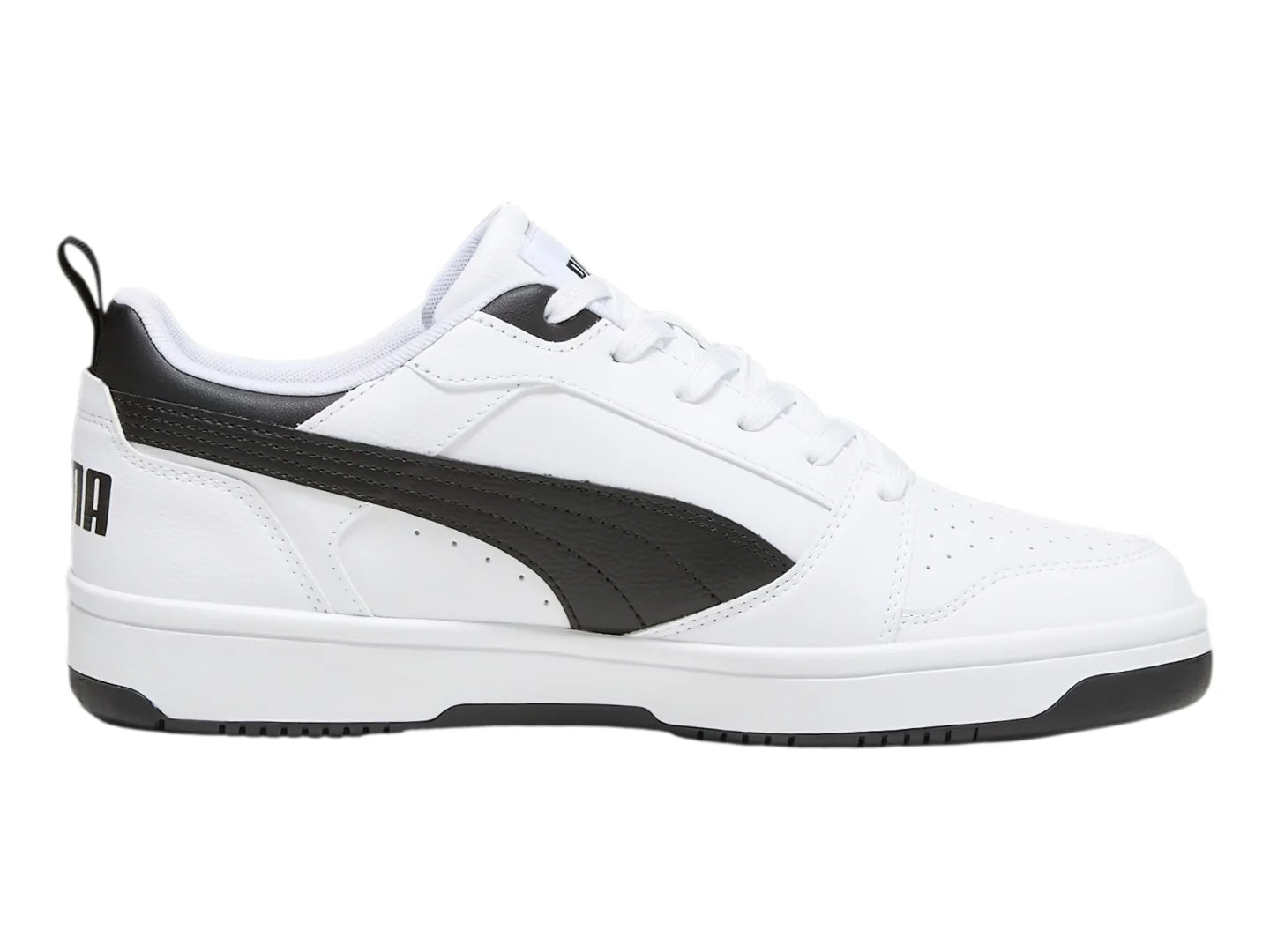 Tenis PUMA Rebound V6 Low Blanco y Negro para Hombre