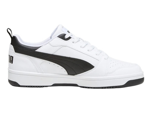 Tenis PUMA Rebound V6 Low Blanco y Negro para Hombre