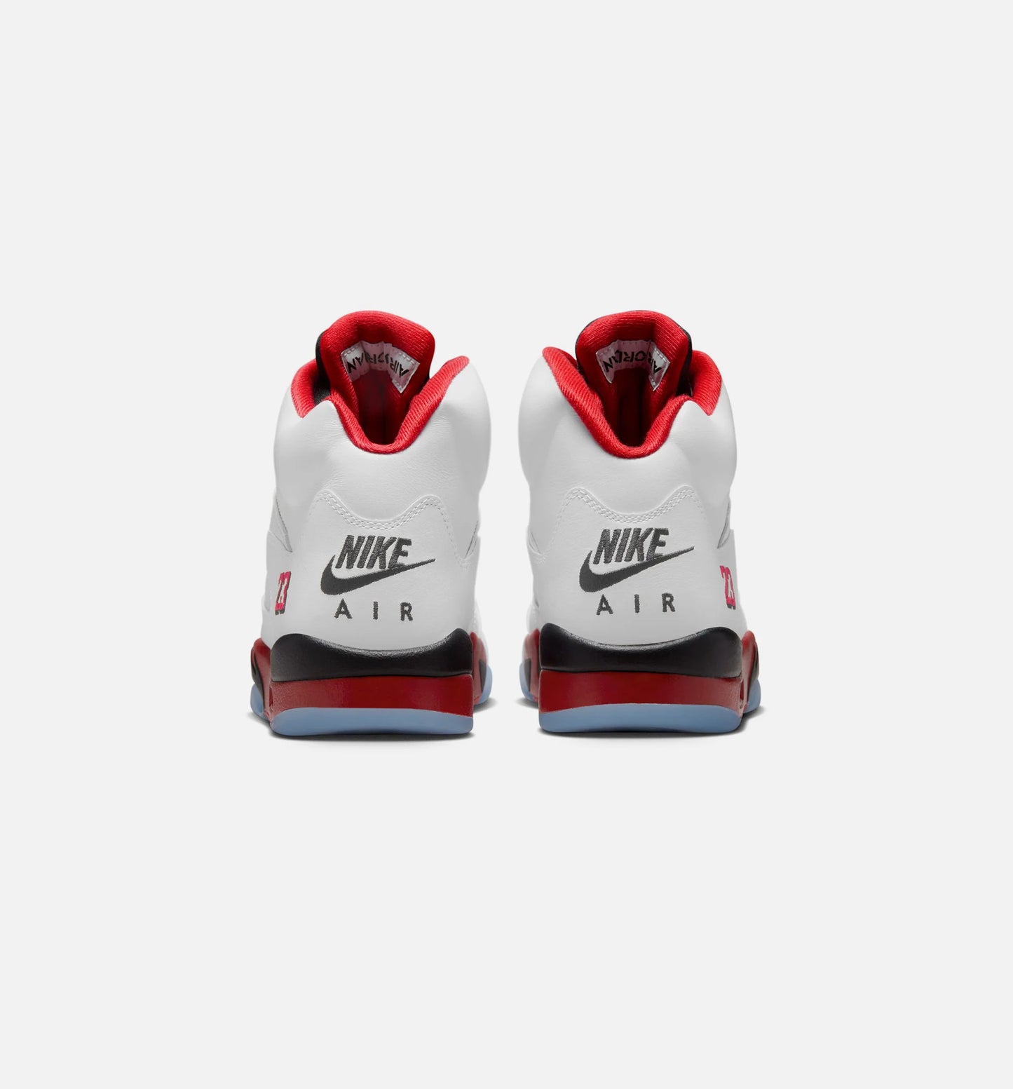 Air Jordan 5 Retro Fire Red Mens Lifestyle Shoe White Fire Red Black