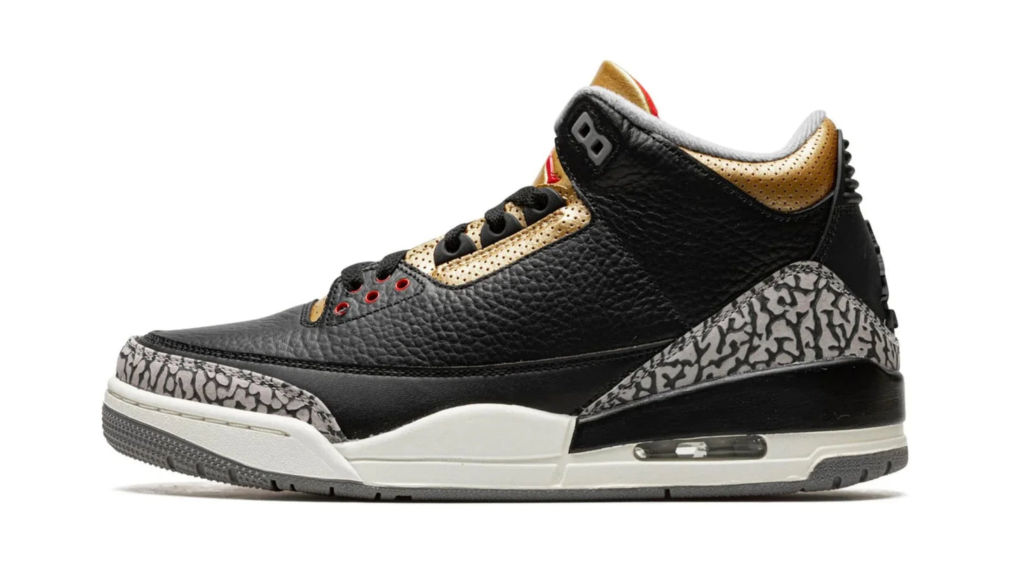 AIR JORDAN 3 WMNS Black Cement Gold