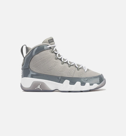 Air Jordan 9 Retro Cool Grey Grade School Lifestyle Shoe Medium Grey Cool Grey White