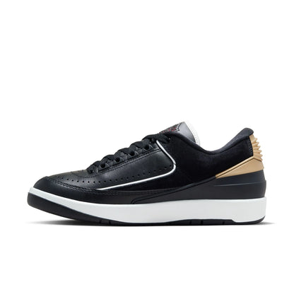 Women's  2 Retro Low - "Black/Varsity Red"