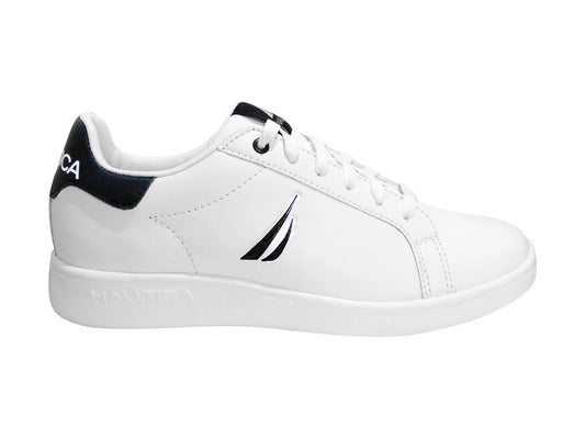 Tenis Nautica Blanco y Marino para Mujer