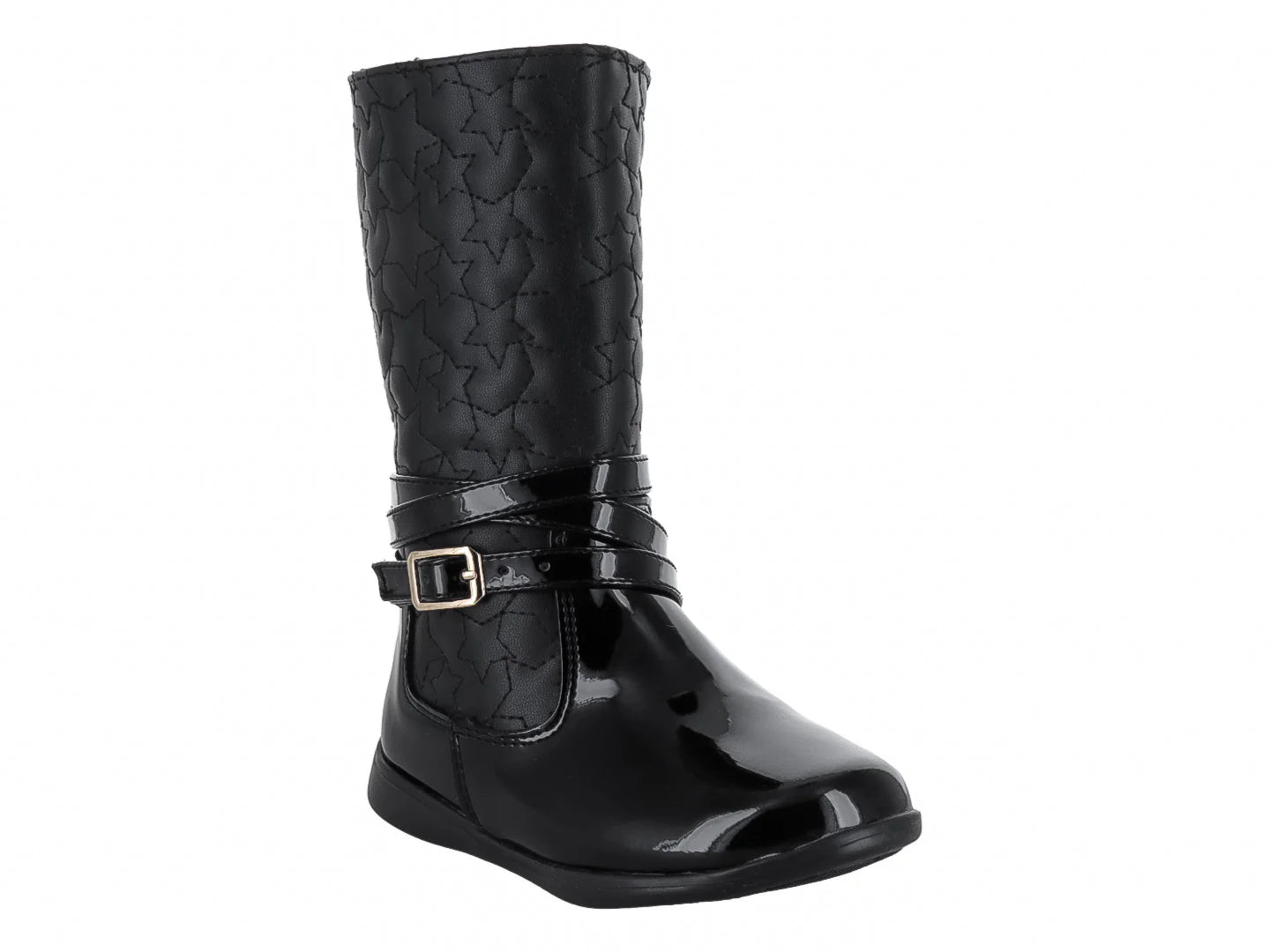 Botas Tropicana de Charol Negro para Niña