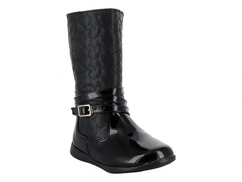 Botas Tropicana de Charol Negro para Niña