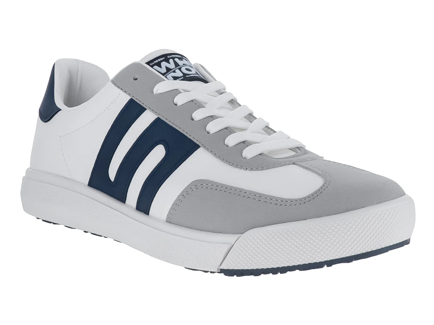 Tenis Clasben Blanco y Gris para Hombre