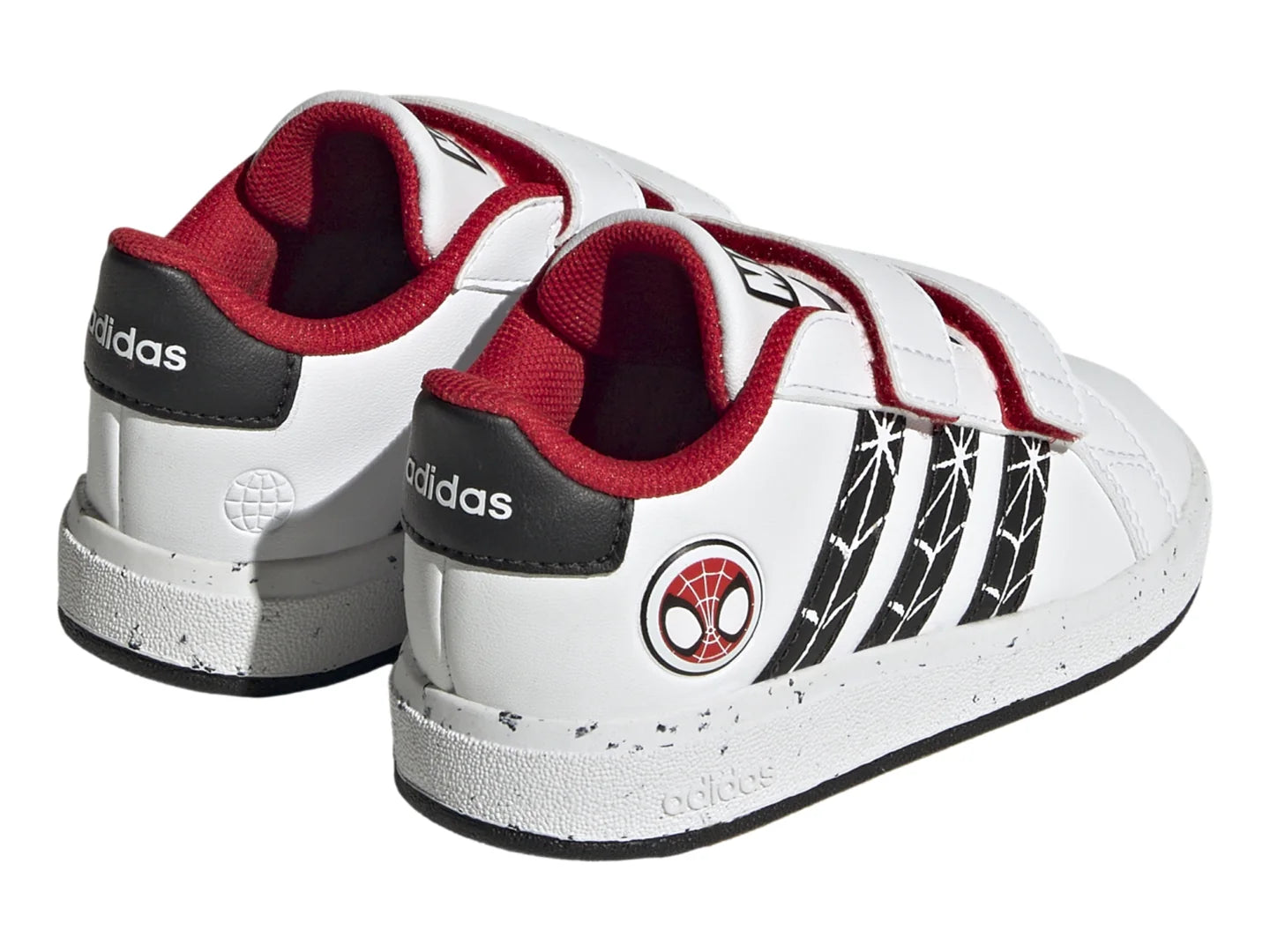Tenis Adidas Grand Court Spider Man Blanco para Niño