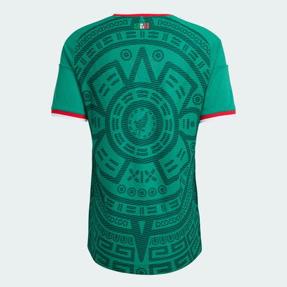 adidas Mexico Home Authentic Mens Soccer Jersey 26 Green
