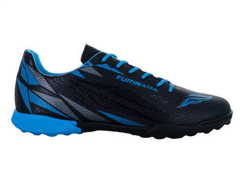 Tenis de Fútbol Furia Negro Azul para Hombre