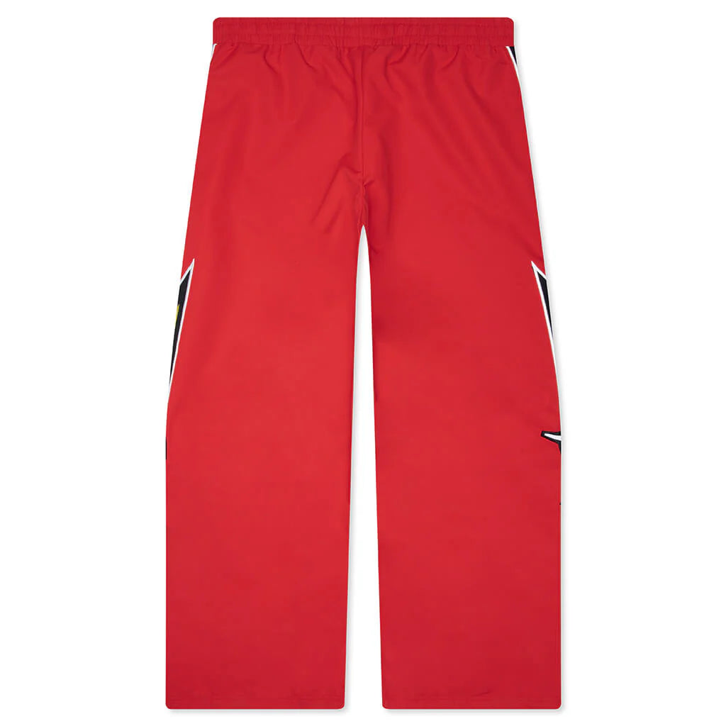 New Age Track Pant Red Yellow