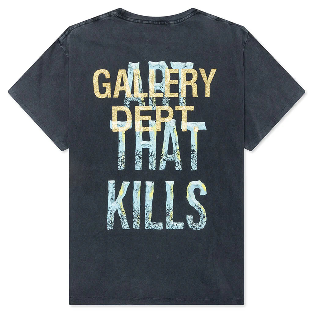 Broken Art That Kills Tee Vintage Black