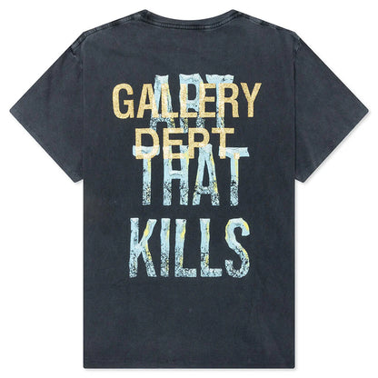 Broken Art That Kills Tee Vintage Black