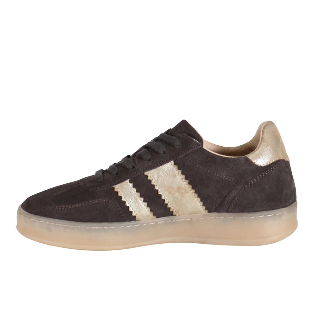 Jon Qwill Metallic Lace Up Sneakers