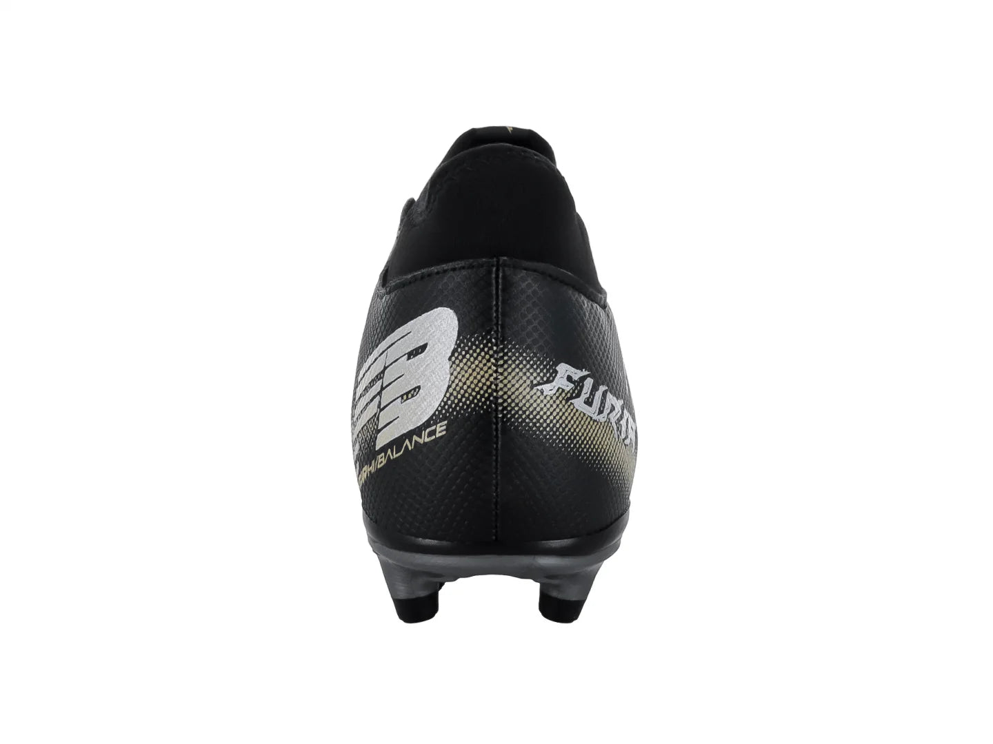 Tenis de Fútbol Furia 1515 Negro Plata y Oro para Niño
