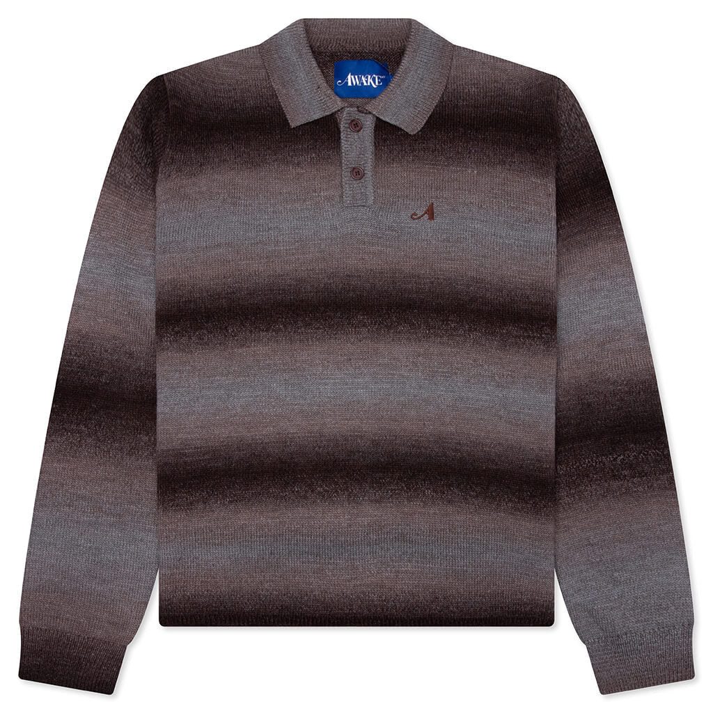 Knit Polo Brown