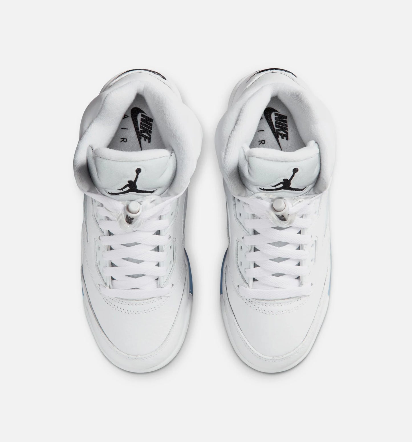 Air Jordan 5 Retro OG White Metallic Grade School Lifestyle Shoe White Black Metallic Silver Free Shipping