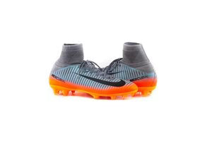 Nike Mercurial Superfly FG Youth Soccer Cleats Grey Orange