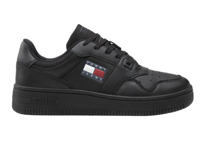 Tenis Tommy Hilfiger Retro Basket Ess Negro para Hombre