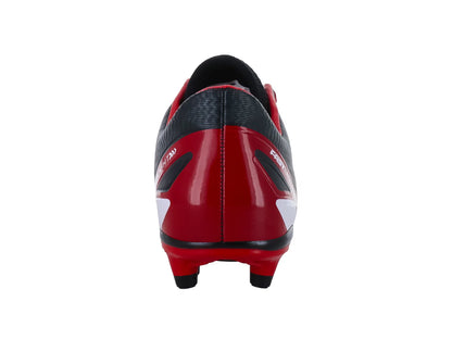 Tenis de Fútbol Furia Negro con Rojo para Niño