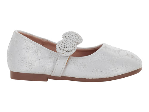 Zapatos Planos ROZE Blancos para Niña
