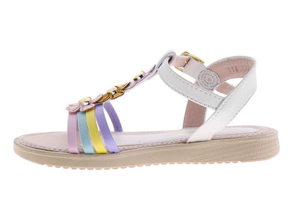 Sandalias Viris Blanco Multicolor de Princesas para Niña