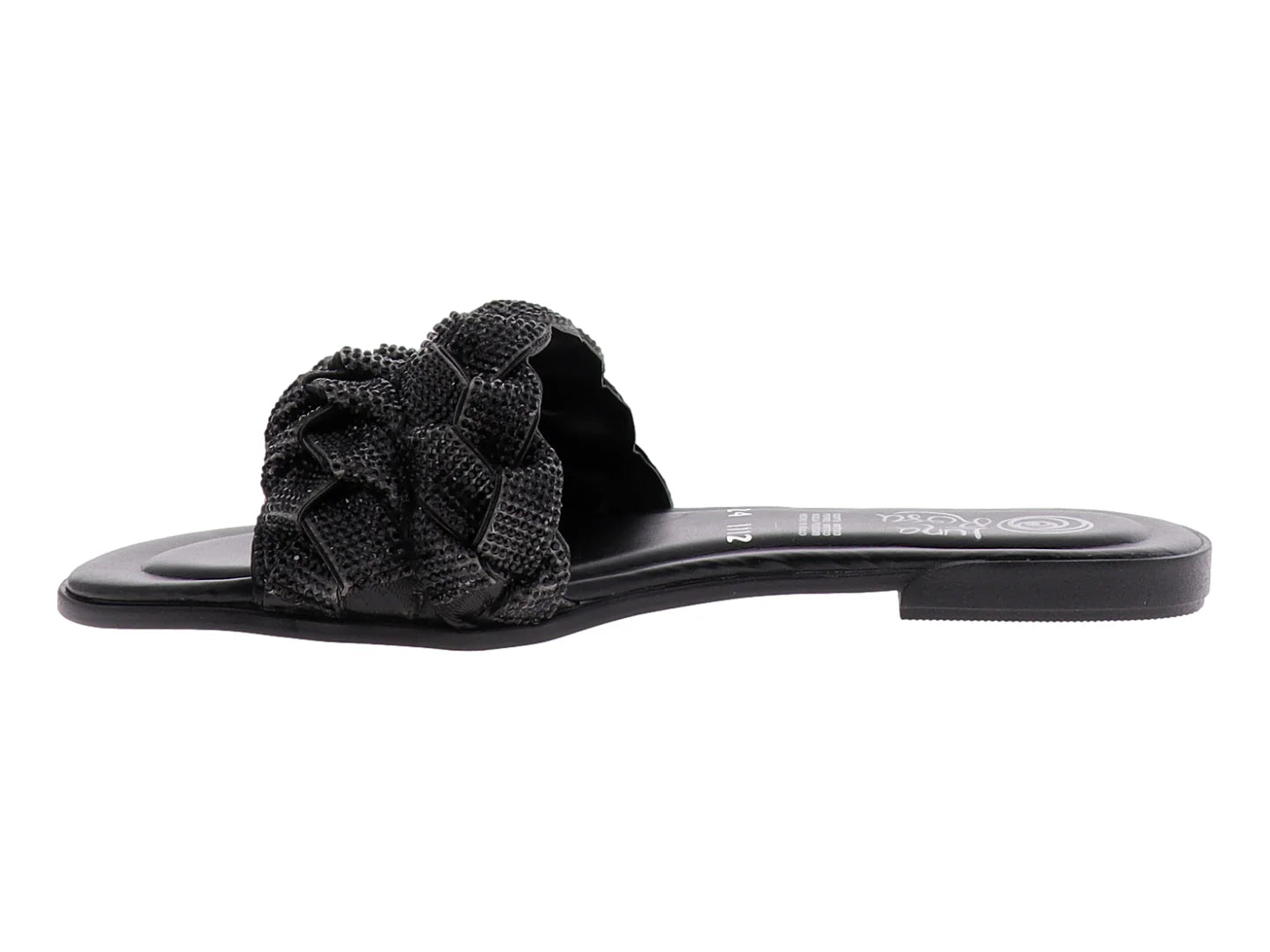 Sandalias Luna Rosa Casuales Negras para Mujer