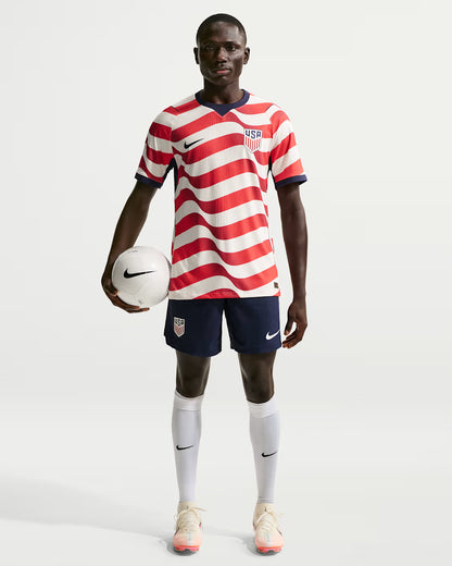 Nike USMNT Match Home Mens Soccer Jersey 2026 White Red Blue NO STARS