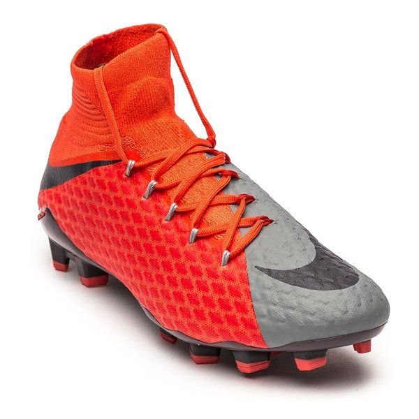 Nike Womens Hypervenom Phatal III Dynamic Fit FG Firm Ground Football Boot Grey Purple Orange