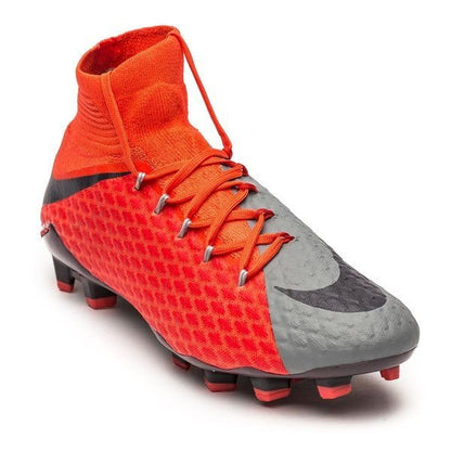 Nike Womens Hypervenom Phatal III Dynamic Fit FG Firm Ground Football Boot Grey Purple Orange