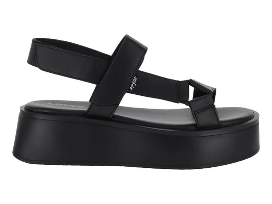Sandalias Levis Plataforma Negro para Mujer