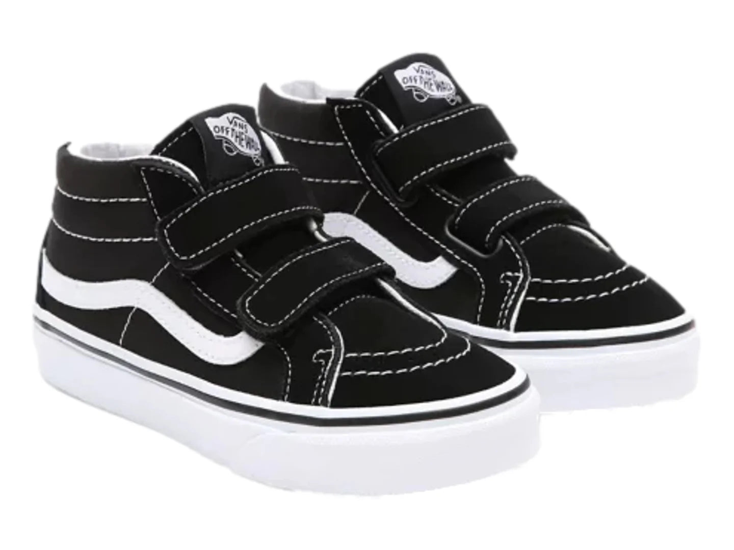 Tenis Vans Sk8 Mid Reissue Negro y Blanco para Niño