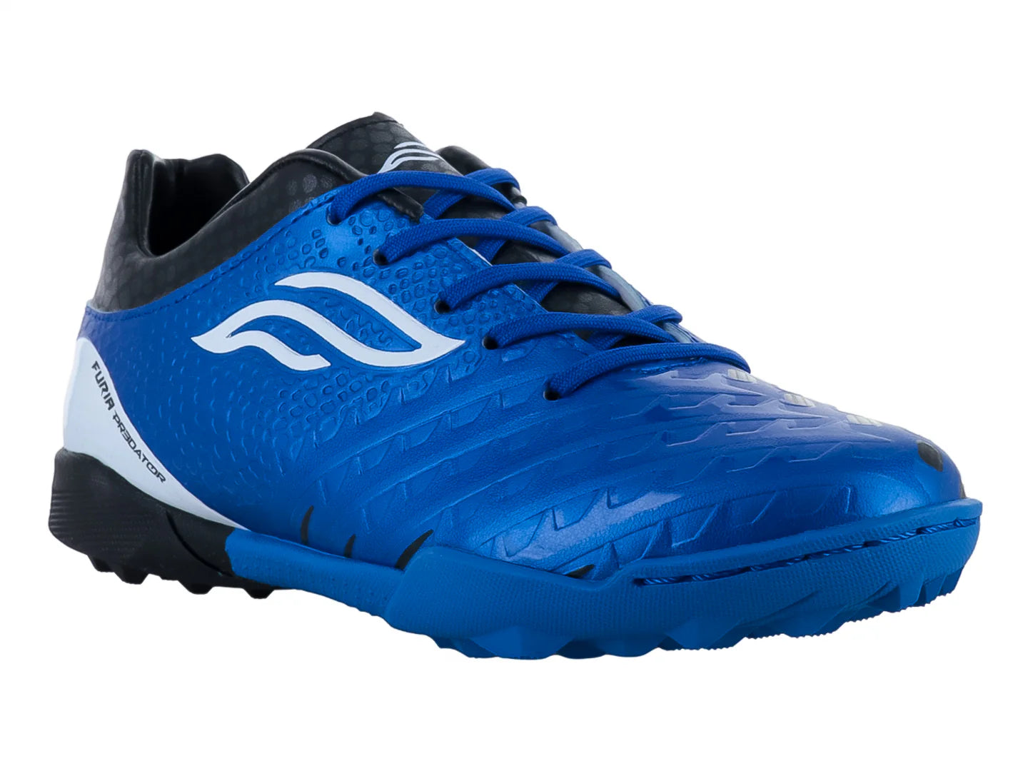 Tenis de Fútbol Furia 1910 Azul Rey y Blanco para Niño
