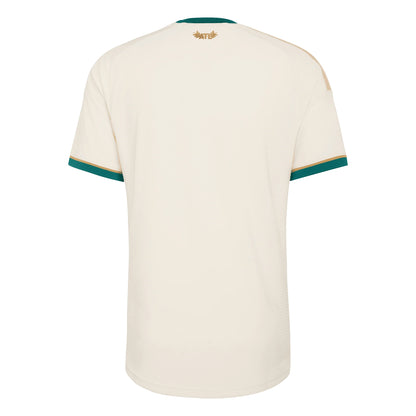 adidas Atlanta United Away Authentic Mens Soccer Jersey 26 27 Beige