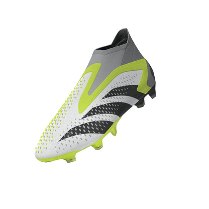 adidas Predator Accuracy FG Firm Ground Cleats White Black Lucid Lemon