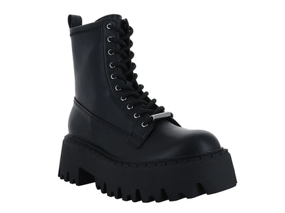 Botines Combat Steve Madden Negros para Mujer