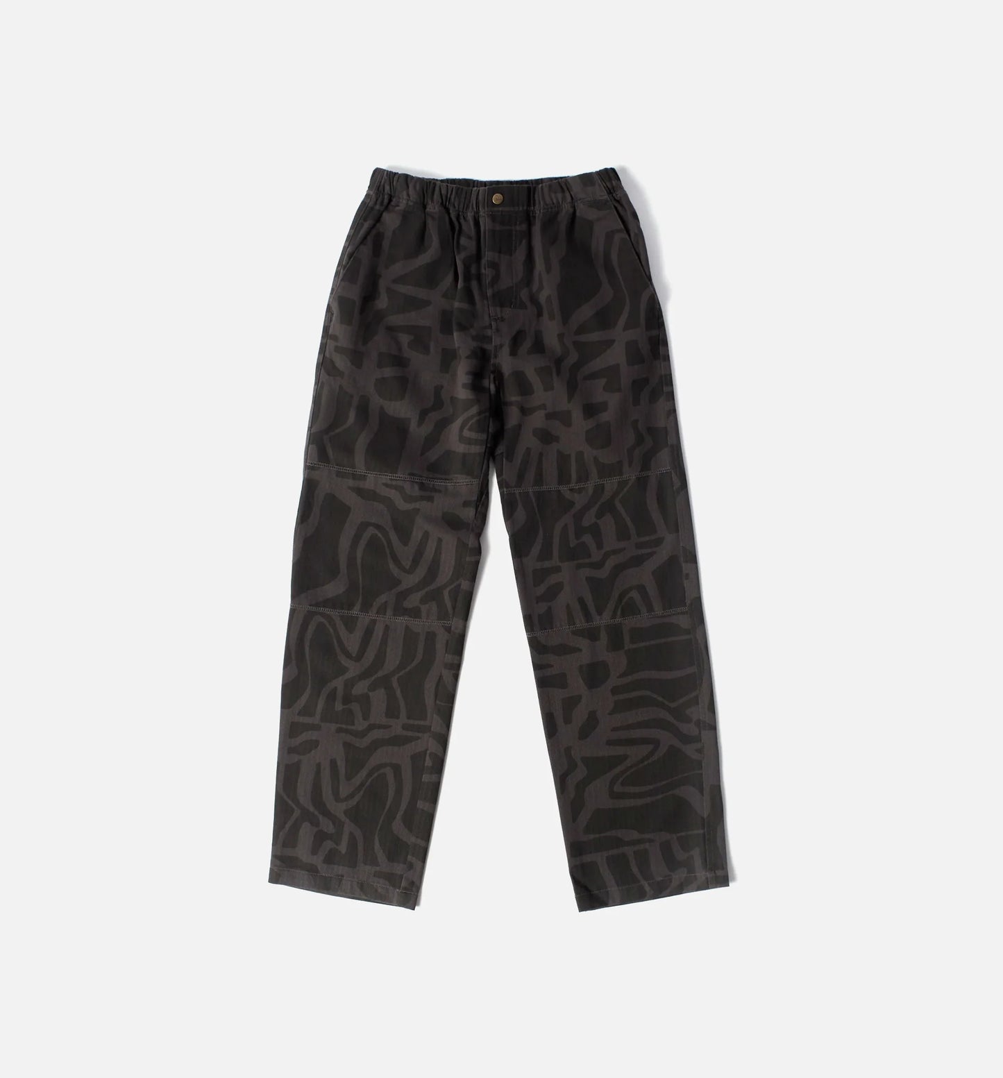 Broken Fitted Mens Pants Black