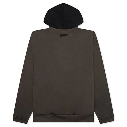 Nylon Fleece Hoodie Ink Jet Black