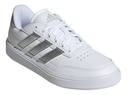 Tenis Adidas Courtblock Blancos con Plata para Mujer