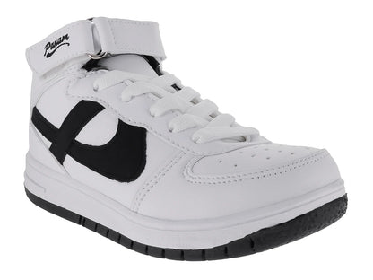 Tenis Panam Blanco y Negro para Niño