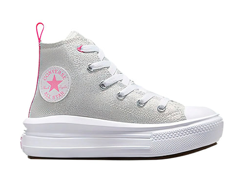 Tenis Converse Chuck Taylor All Star Move Hi Gris para Niña
