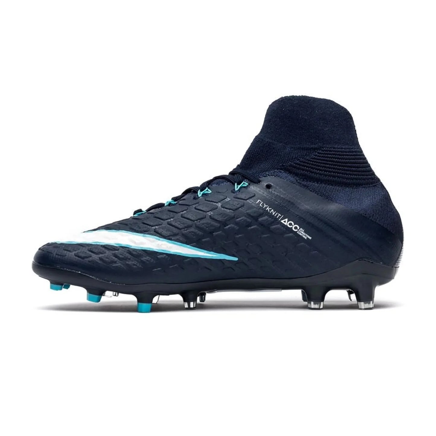 Nike Kids Jr Hypervenom Phantom III Dynamic Fit FG Firm Ground Soccer Cleats Blue