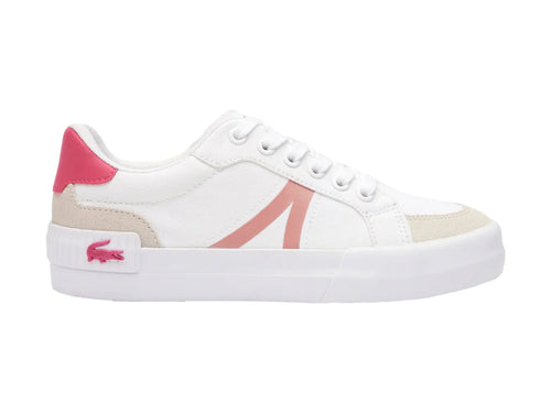 Tenis Lacoste Blancos con Rosa para Niña